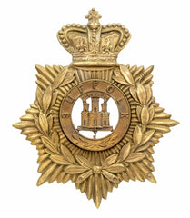 Helmet Plate & Suffolk 3 Castle Centre Brass Metal