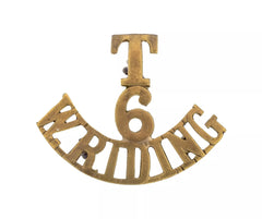 T 6 W.Riding Shoulder Title Brass Metal