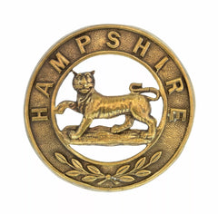 Hampshire Helmet Plate Centre Brass Metal
