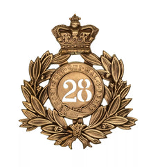 28th Gloucestershire Regiment Last Shako Plate Brass Metal