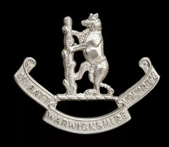 Warwickshire 1st Battalion Volunteer Regiment Cap Badge Hallmarked Silver