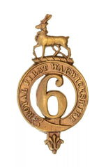 6th Royal First Warwickshire Regiment Glengarry Badge Brass Metal