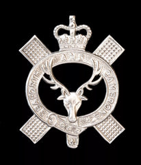 Seaforth And Cameron's Pipers Badge Hallmarked Silver