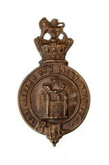 Tower Hamlet Queens Own Light Infantry Cap Badge Brass Metal
