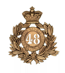48th Northamptonshire Regiment Last Shako Plate Brass Metal