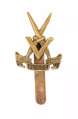 V Force Cap Badge Brass Metal
