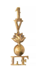 1 Volunteers Lancashire Fusiliers Shoulder Title Brass Metal