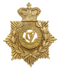 Helmet Plate & Connaught Rangers Centre Brass Metal