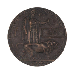 WW1 Memorial Plaque Robert Sutcliffe Original