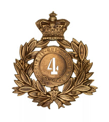 4th Kings Own Regiment Last Shako Plate Brass Metal