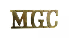 Machine Gun Corps Shoulder Title Brass Metal