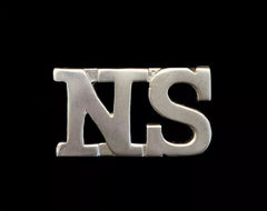 North Somerset Cap Badge White Metal