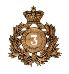 3rd The Buffs Regiment Last Shako Plate Brass Metal