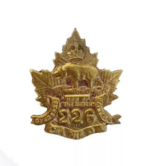 226th Canadian Men of The North Overseas Battalion Cap Badge
