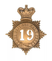 19th Green Howards Regiment Quilted Shako Plate Brass Metal