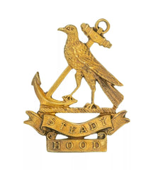 Hood Battalion Naval Division Cap Badge Brass Metal