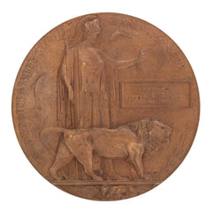 WW1 Memorial Plaque George Harold Clarke Original