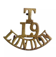 T.19 London Shoulder Title Brass Metal