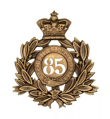 85th Shropshire Light Infantry 2nd Bn Regiment Last Shako Plate Brass Metal