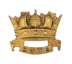 Howe Battalion Naval Division Cap Badge Brass Metal