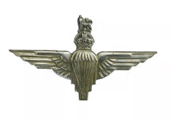 Parachute Regiment Cap Badge White Metal