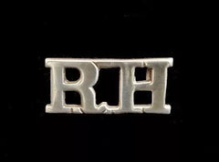 Royal Highlanders Shoulder Title White Metal