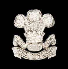 2nd Volunteers Battalion The Welsh Cap Badge Hallmarked Silver