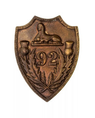 Gordon Highlanders Cap Badge Brass Metal