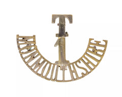 T.1 Monmouthshire Shoulder Title Brass Metal