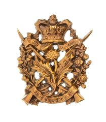 Aberdeen Militia Volunteers Cap Badge Brass Metal