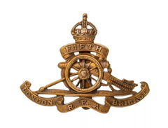 Royal Artillery Fifth Cap Badge Brass Metal
