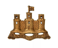Inniskilling Fusiliers Pipers Badge Brass Metal
