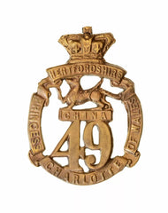 49th Berkshire Glengarry Badge Brass Metal