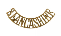 S.Lancashire Shoulder Title Brass Metal