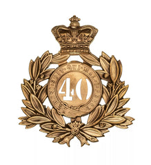 40th South Lancashire Regiment Last Shako Plate Brass Metal