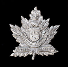 27th Canadian City Of Winnipeg Battalion CEF Cap Badge Hallmarked Silver