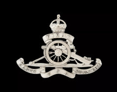 Royal Artillery First Cap Badge Hallmarked Silver