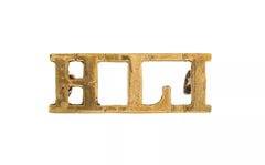 Highland Light Infantry Shoulder Title Brass Metal