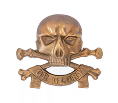 17th Lancers Cap Badge Brass Metal