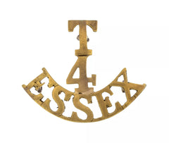 T 4 Essex Shoulder Title Brass Metal