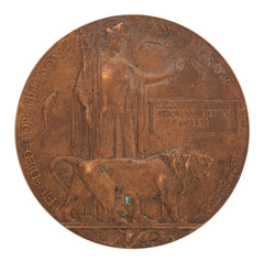 WW1 Memorial Plaque Thomas Henry Green Original