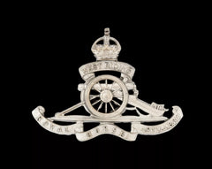 Royal Artillery West Riding Cap Badge Hallmarked Silver