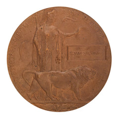 WW1 Memorial Plaque James Irving Original