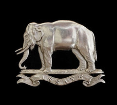 Seaforth Highlanders Forage Cap Badge Hallmarked Silver