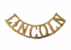 Lincoln Shoulder Title Brass Metal