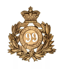 99th Wiltshire 2nd Battalion Regiment Last Shako Plate Brass Metal