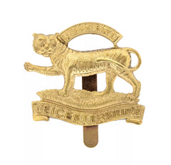 1st Volunteers Battalion Leicestershire Cap Badge Brass Metal