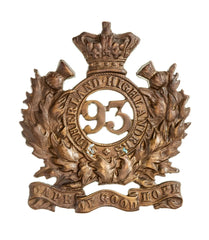 93rd Argyll & Sutherland Highlanders 2nd Type Glengarry Badge Brass Metal