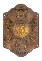 Stove Pipe Shako Badge Brass Metal