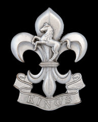 King's Regiment (Manchester & Liverpool) Cap Badge Hallmarked Silver